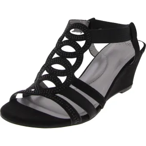 Jones New York Womens DENICE Open Toe Cushioned Footbed Wedge Sandals