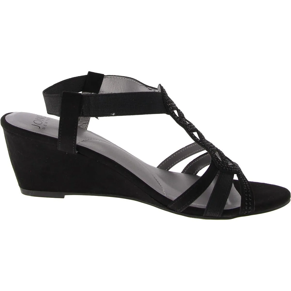 Jones New York Womens DENICE Open Toe Cushioned Footbed Wedge Sandals