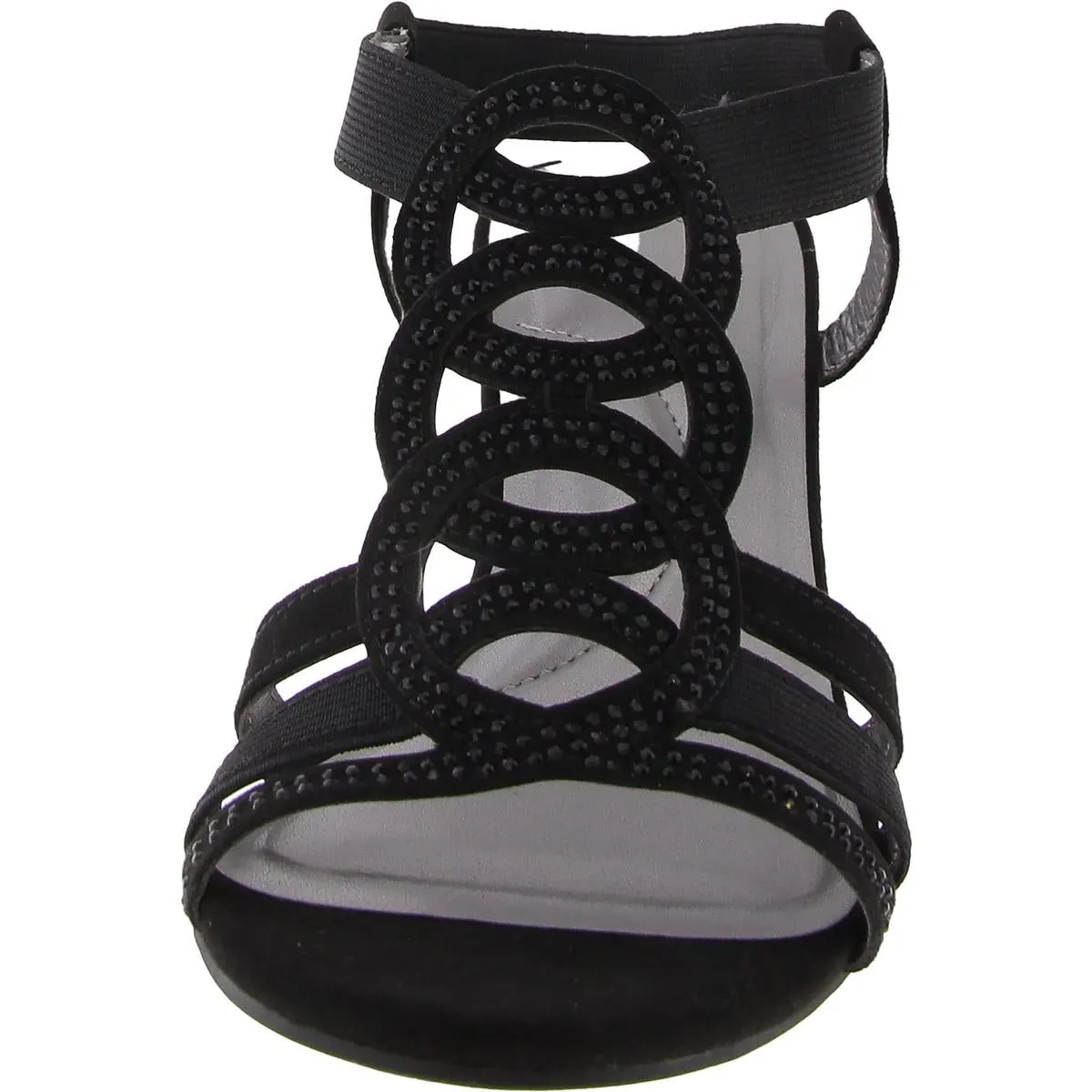 Jones New York Womens DENICE Open Toe Cushioned Footbed Wedge Sandals