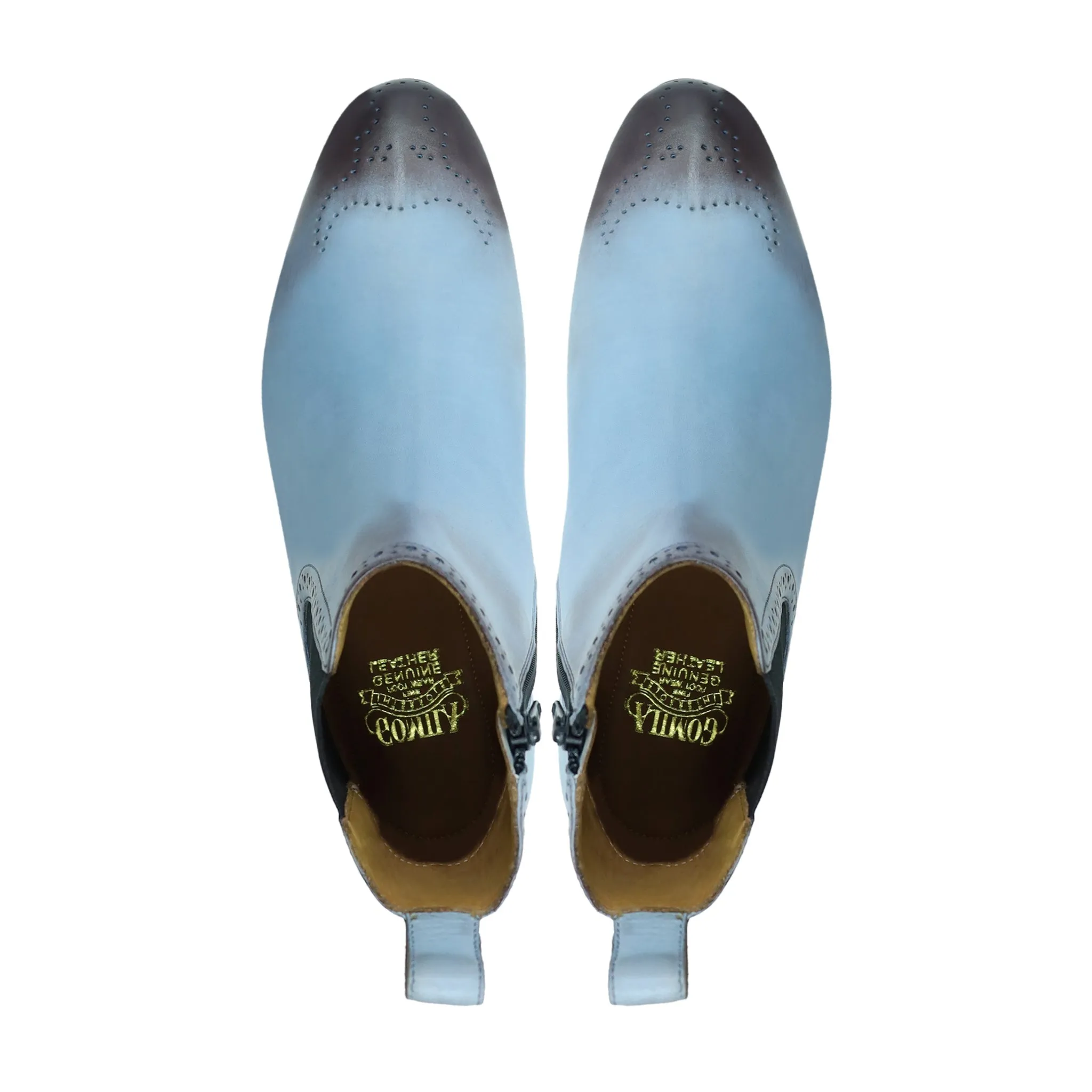 Lakewood - Men's Burnish Ice Blue Calf Leather Chelsea Boot