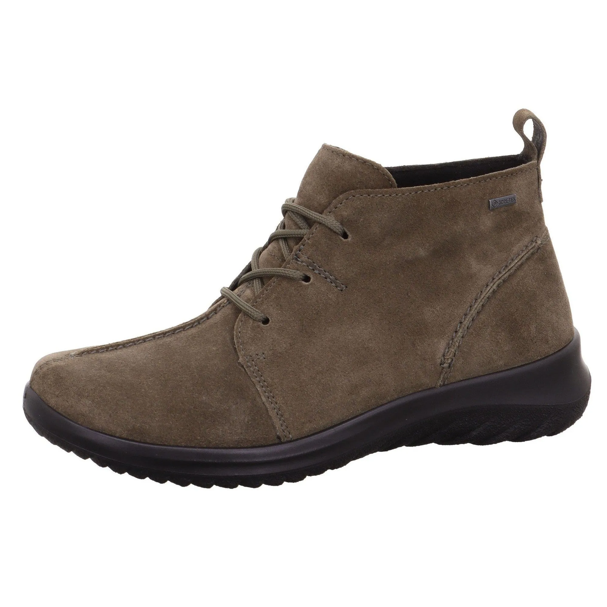 Legero 2-009569-7500 Softboot Green Waterproof Suede Lace Up Ankle Boots