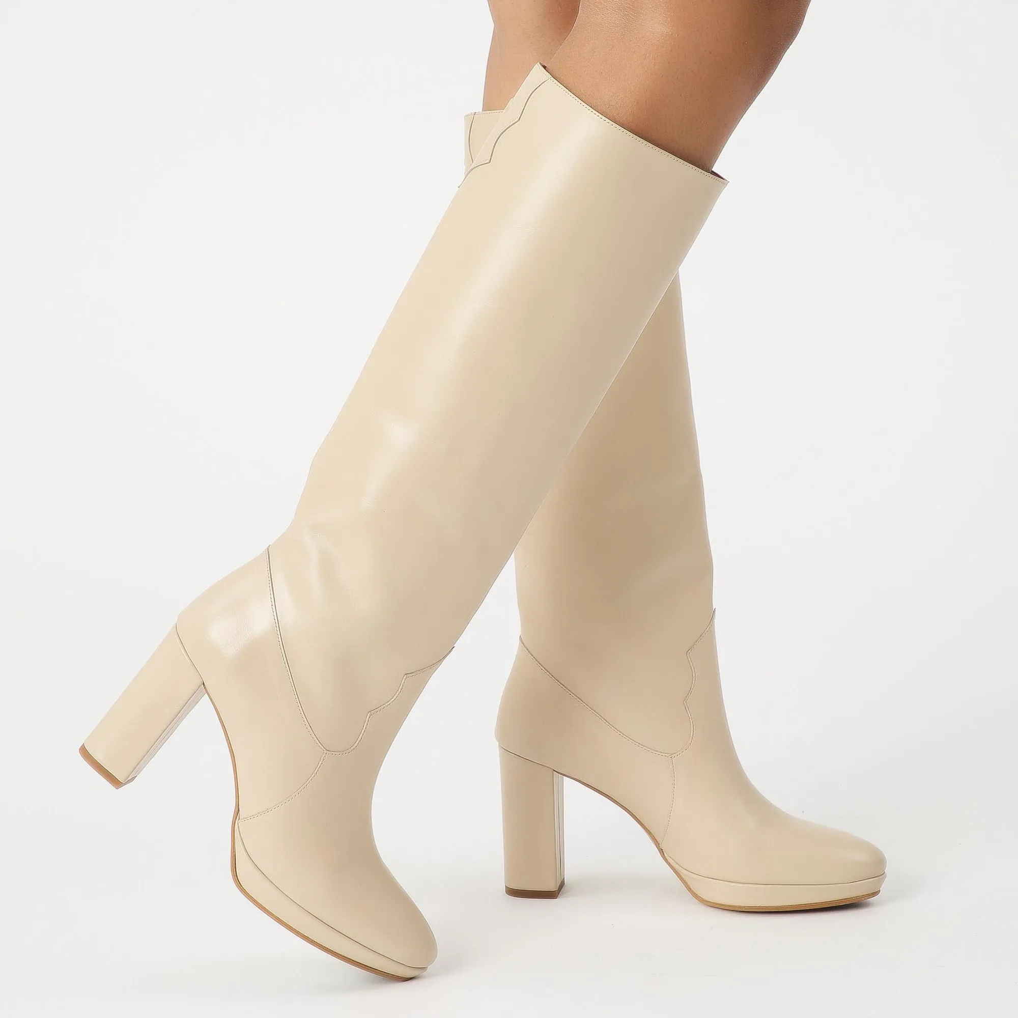LEONIE high boot - beige
