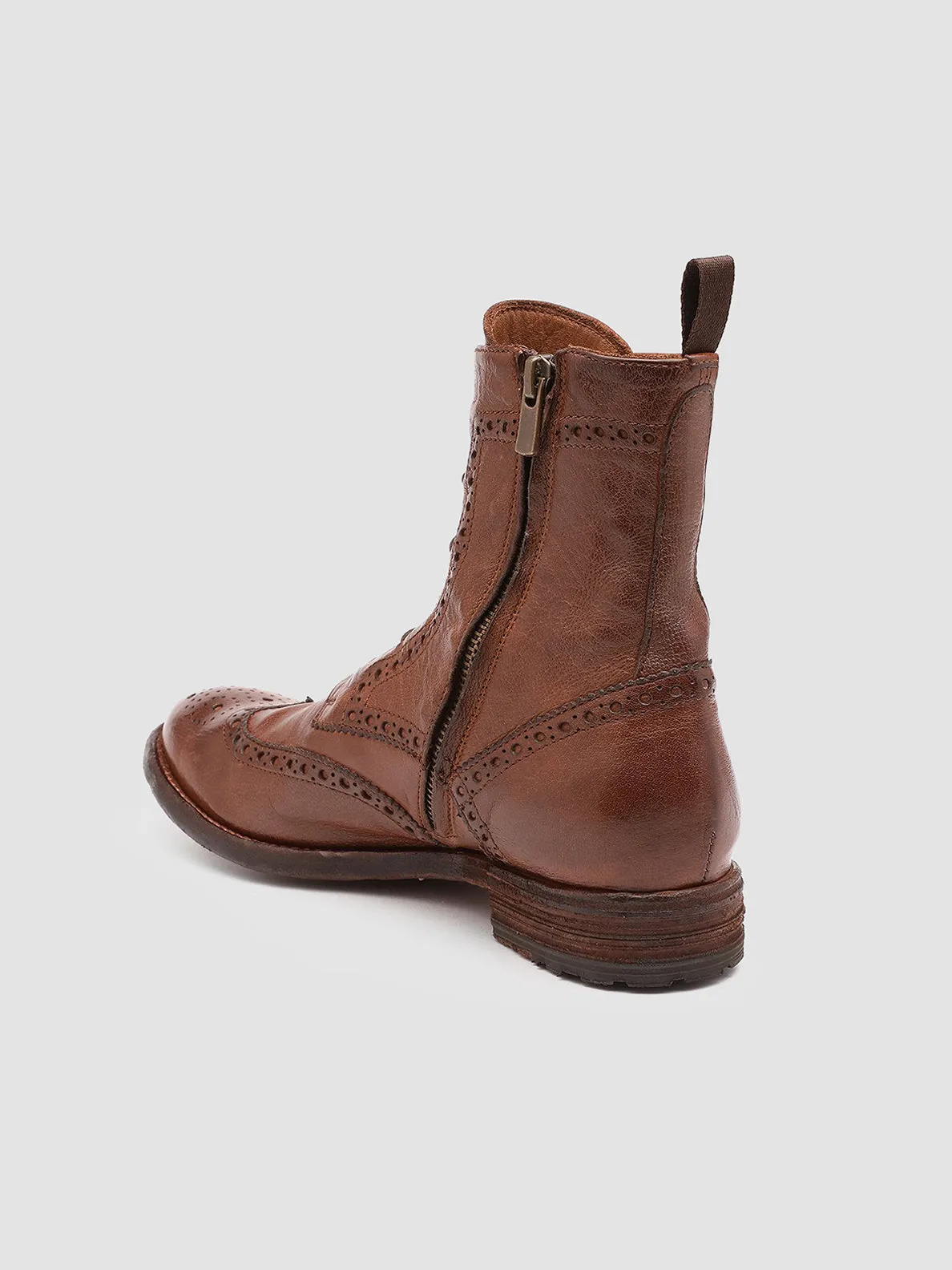 LEXIKON 131 - Light Brown Leather Booties