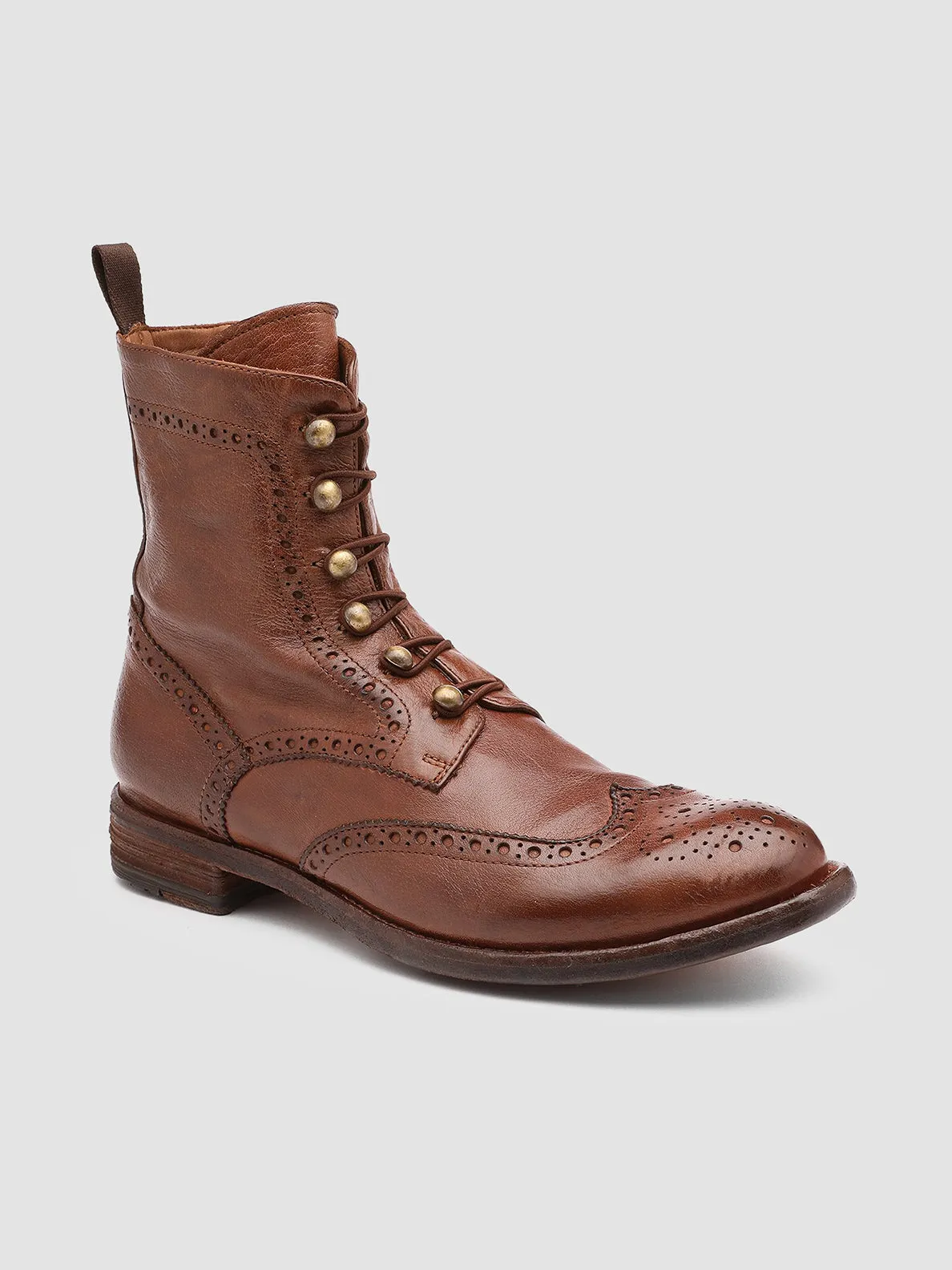 LEXIKON 131 - Light Brown Leather Booties