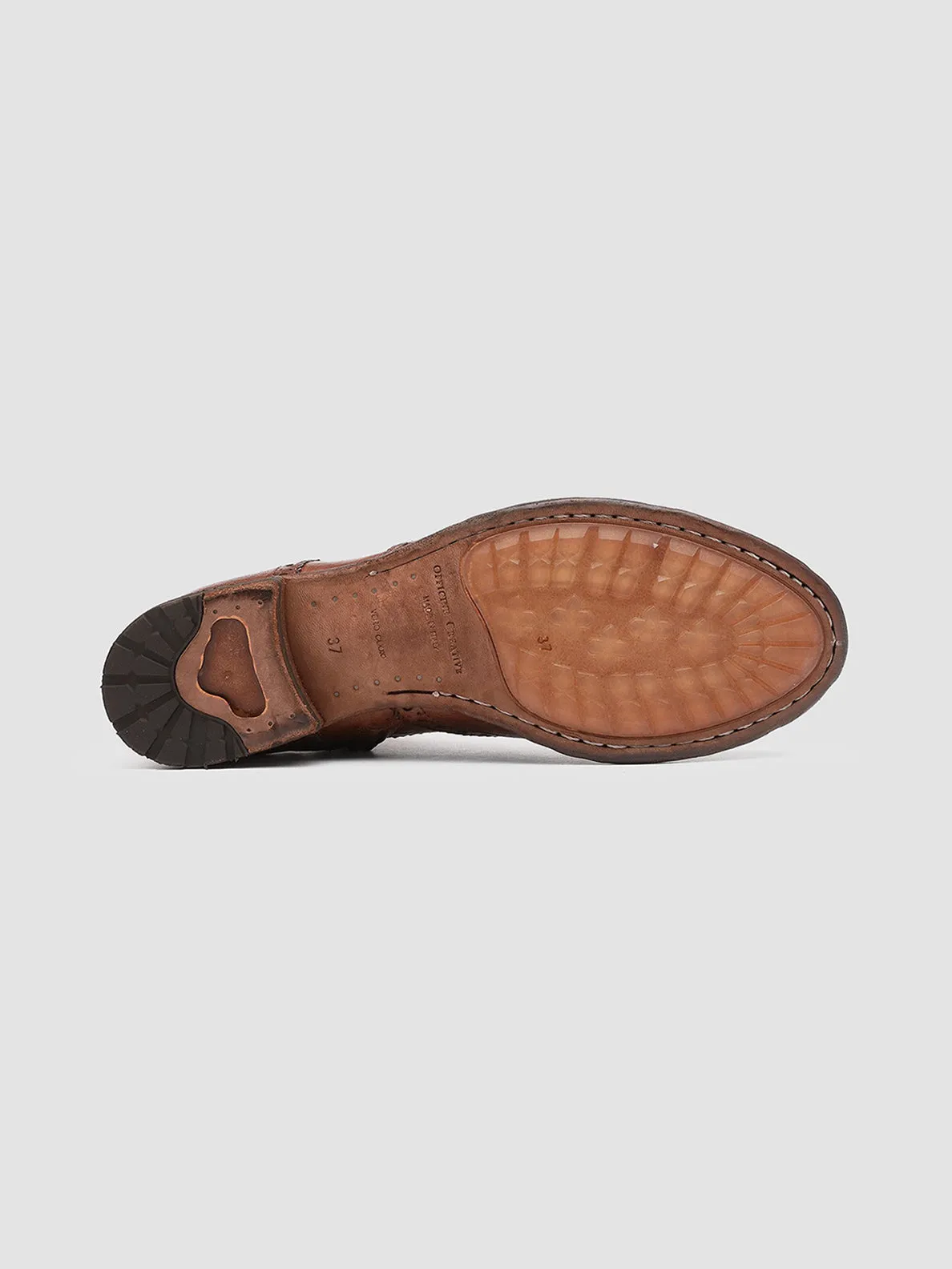 LEXIKON 131 - Light Brown Leather Booties