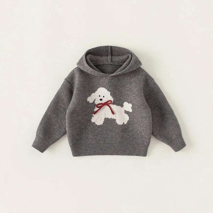 Little Pet Buddy Hooded Knit Sweater
