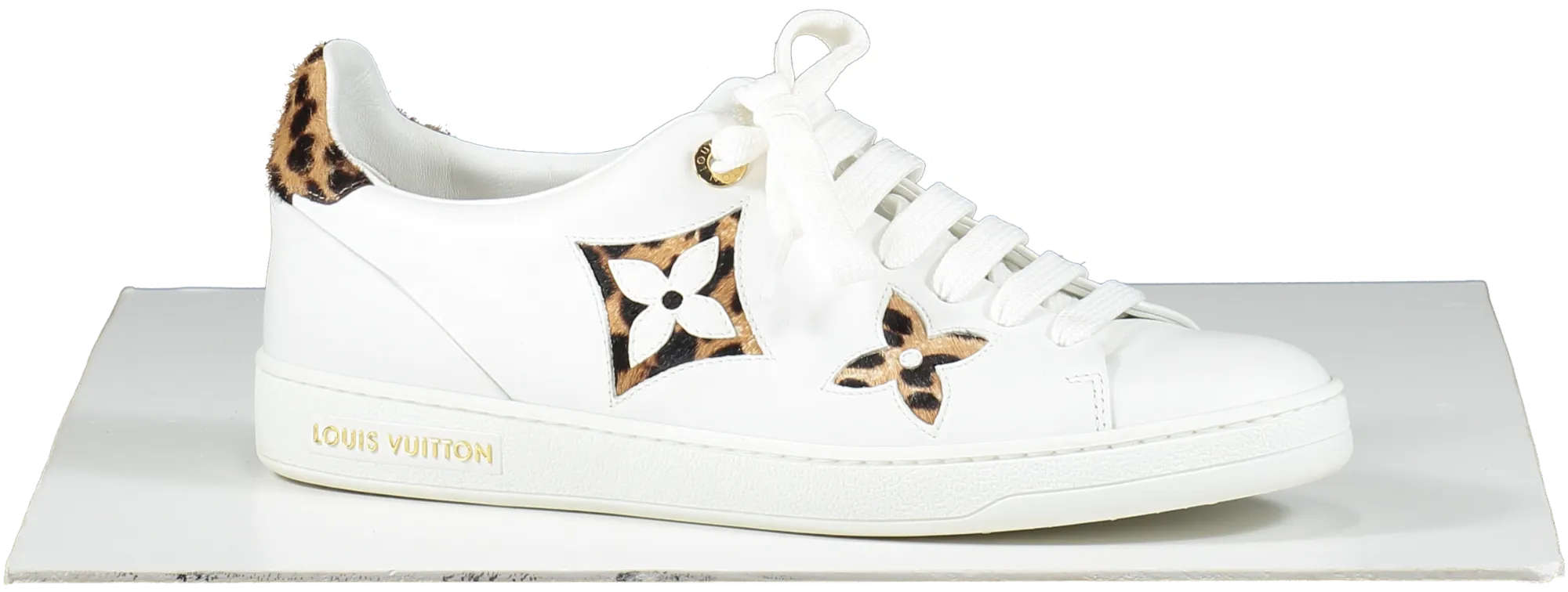Louis Vuitton White Logo Frontrow Low Top Trainers UK 5 EU 38