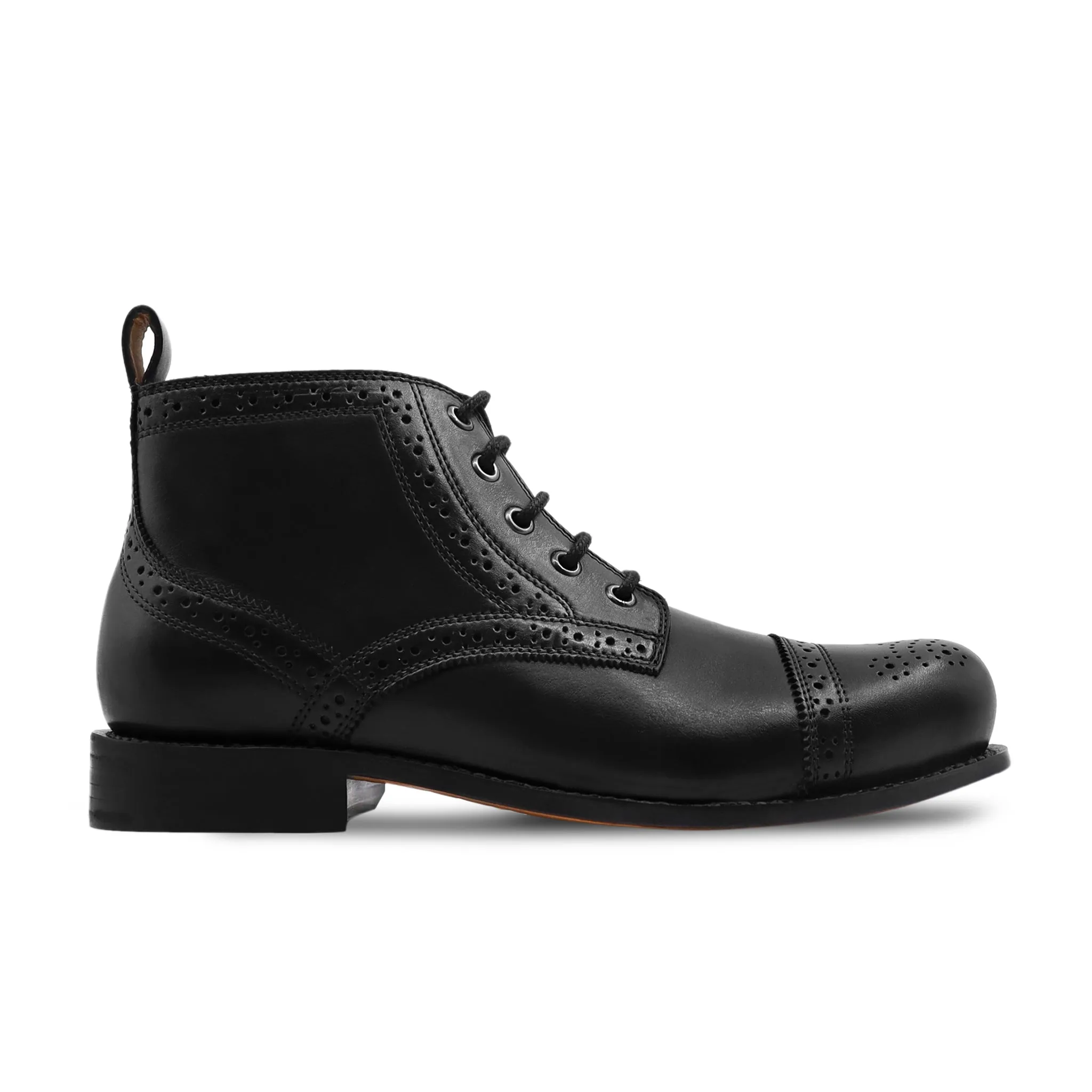 Macon - Men's Black Calf Leather Boot - Goodyear Welted