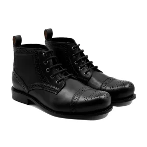 Macon - Men's Black Calf Leather Boot - Goodyear Welted