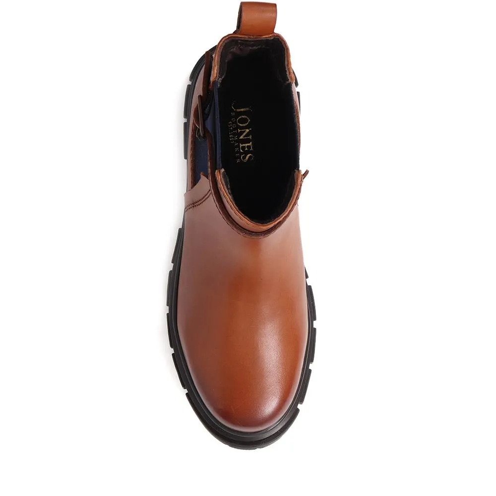 Maelee Leather Ankle Boots - MAELEE / 324 371