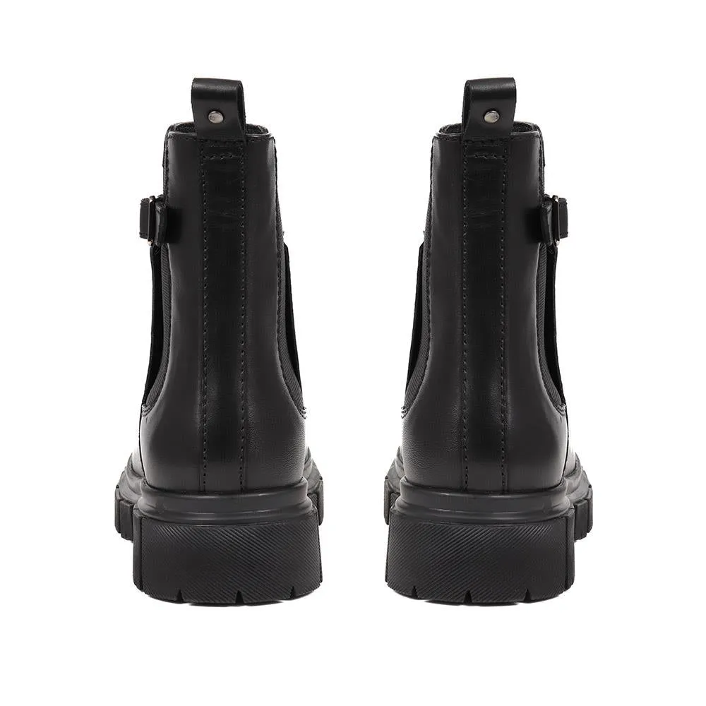 Maelee Leather Ankle Boots - MAELEE / 324 371