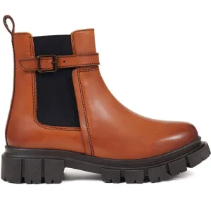 Maelee Leather Ankle Boots - MAELEE / 324 371