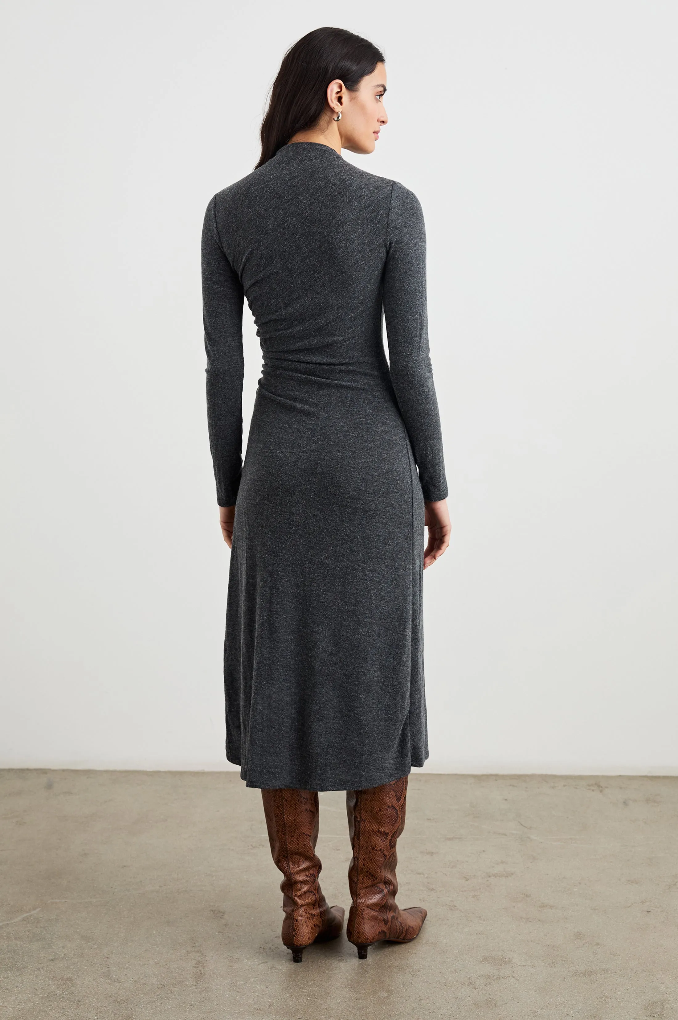 MARGARET DRESS - CHARCOAL