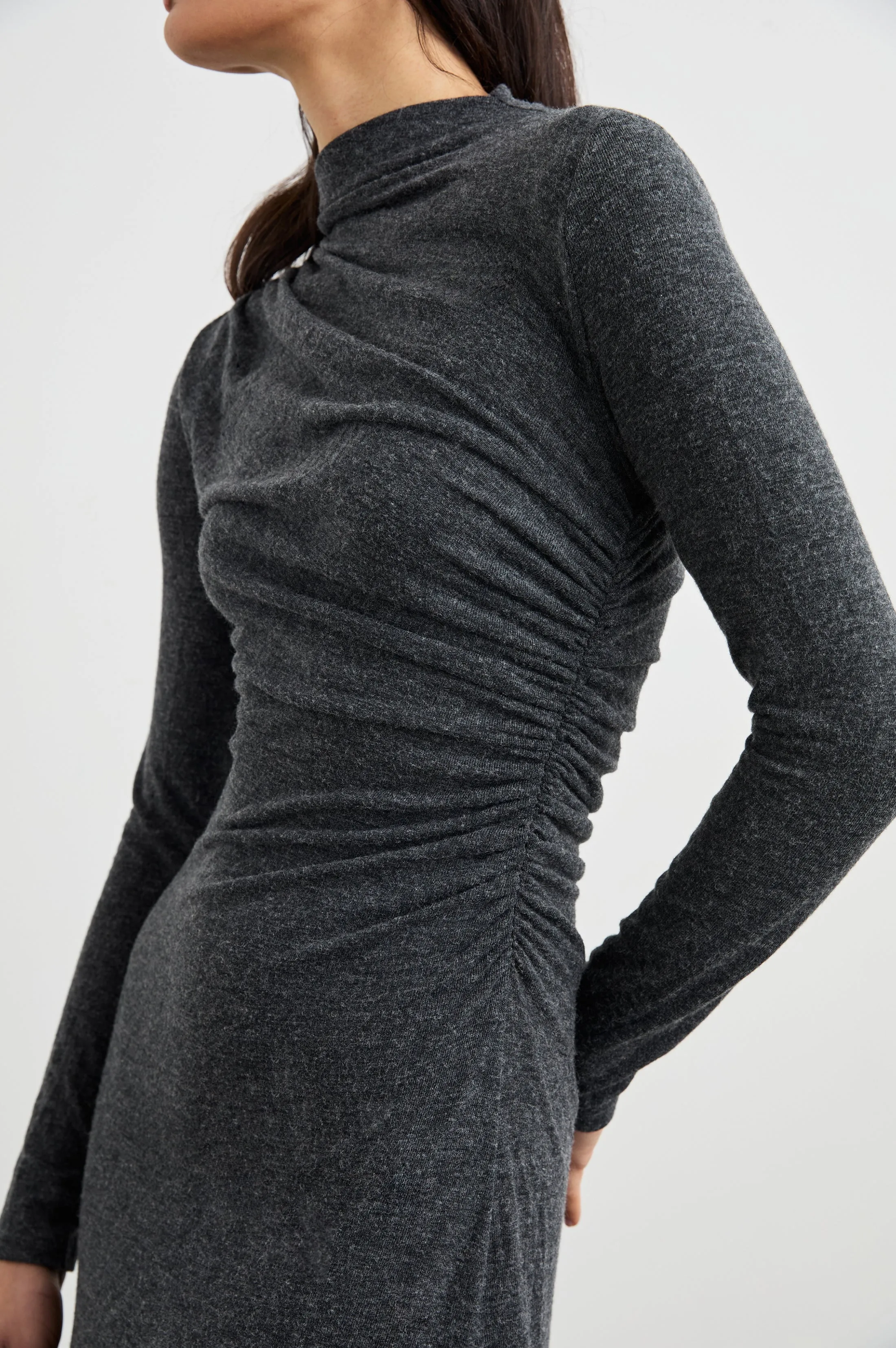 MARGARET DRESS - CHARCOAL