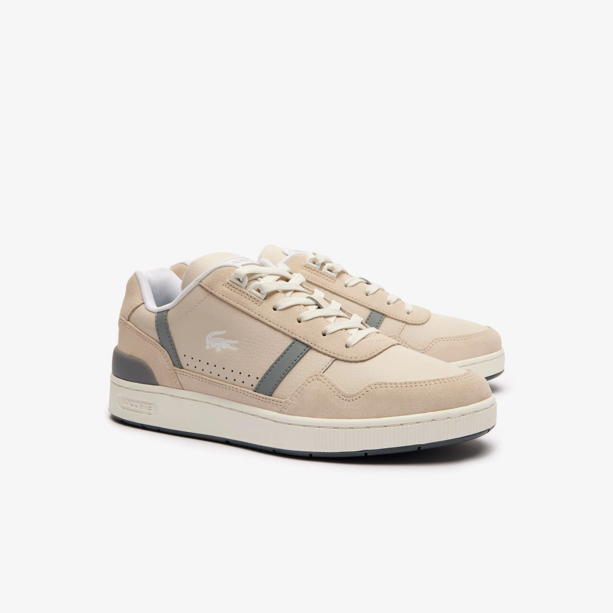 Men's T-Clip Tonal Leather Trainers