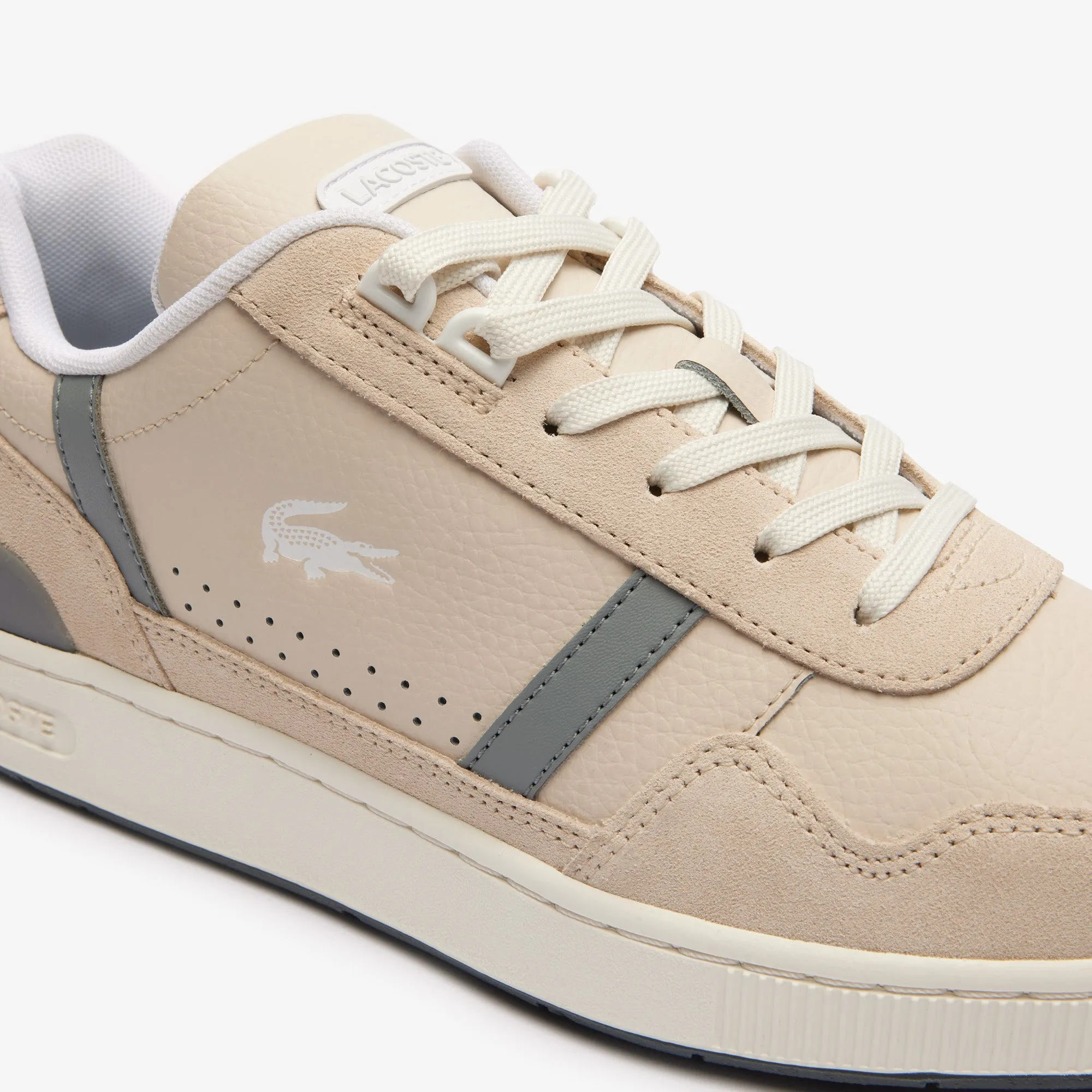 Men's T-Clip Tonal Leather Trainers