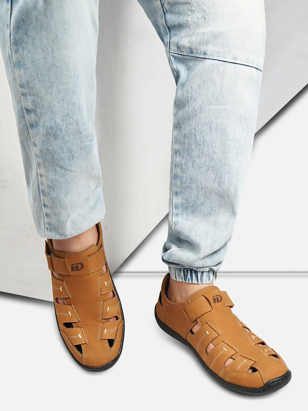 Men's Tan Huarache Sandal (ID4071)