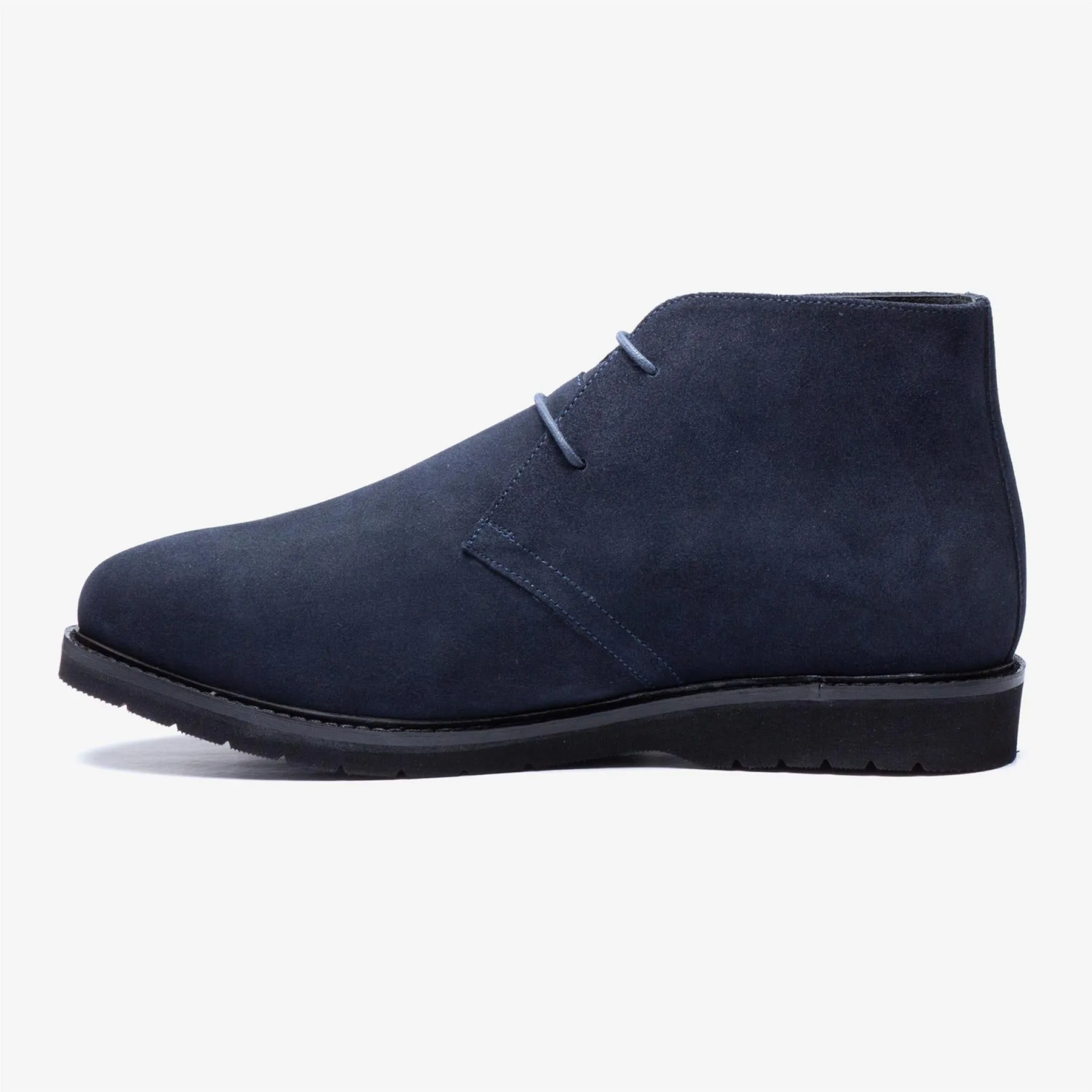 Men's Wide Fit Tredd Well William 22760 Navy Suede Dress Boots
