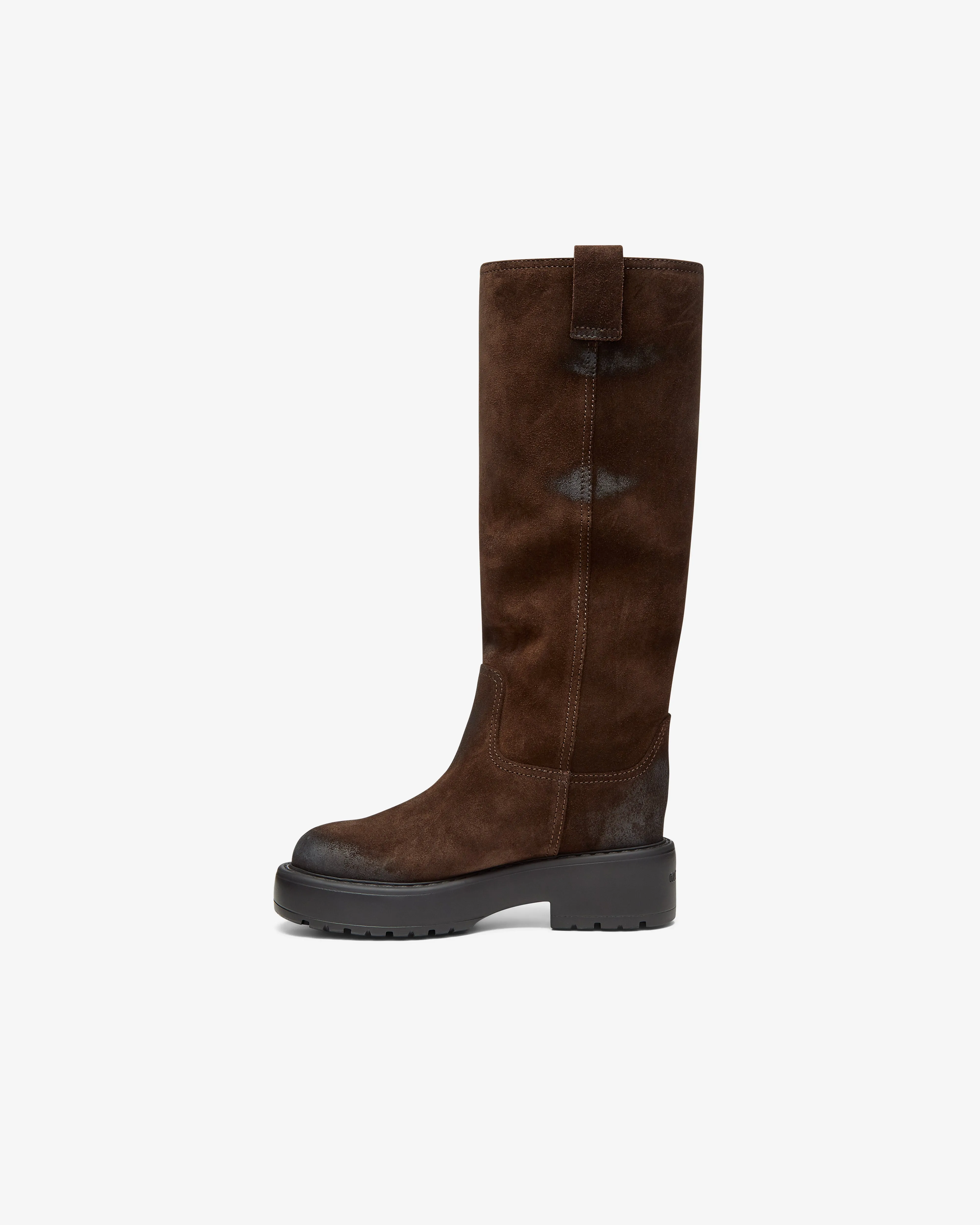 Miu Miu - Women's Suede Boots - (Dark Brown)