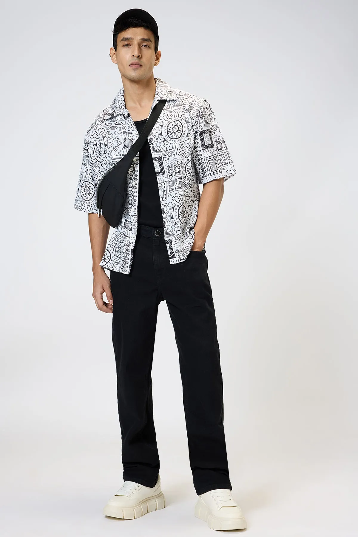 Neo Aztec Men's Resort Collar Shirt
