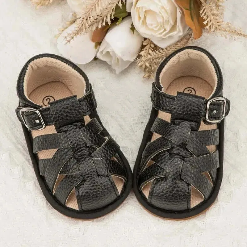 Newborn Baby Leather Sandals (0 - 18m)