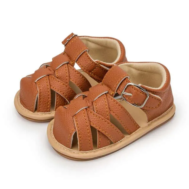 Newborn Baby Leather Sandals (0 - 18m)