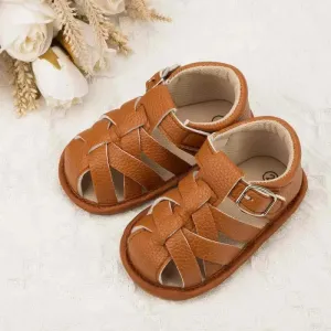 Newborn Baby Leather Sandals (0 - 18m)