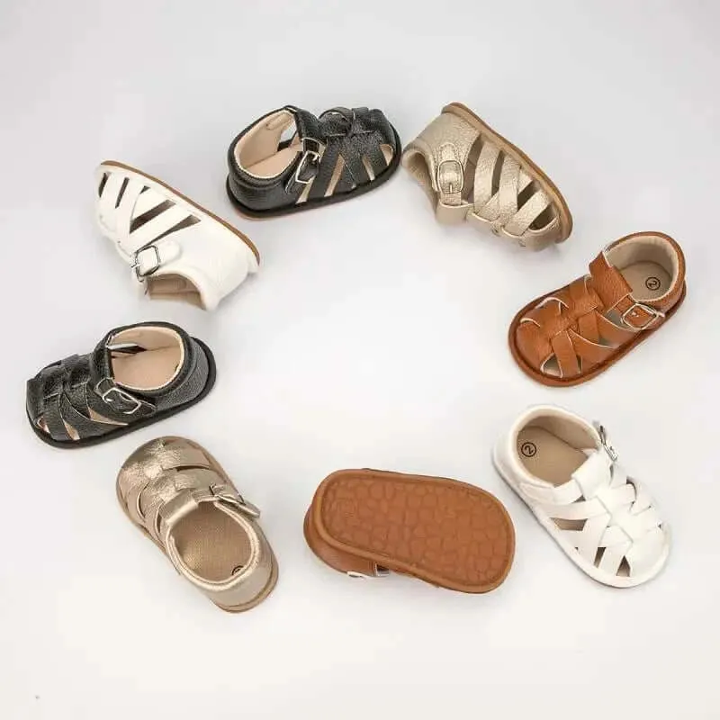 Newborn Baby Leather Sandals (0 - 18m)