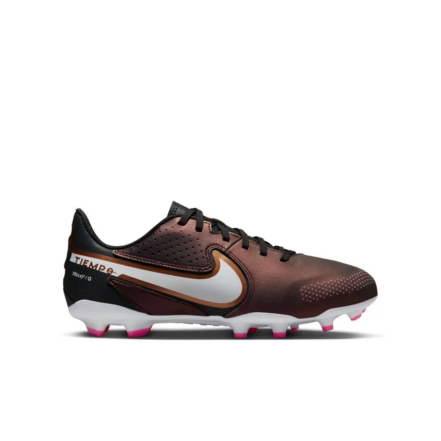 Nike Jr. Tiempo Legend 9 Academy MG Little/Big Kids' Multi-Ground Soccer Cleats - Space Purple/White