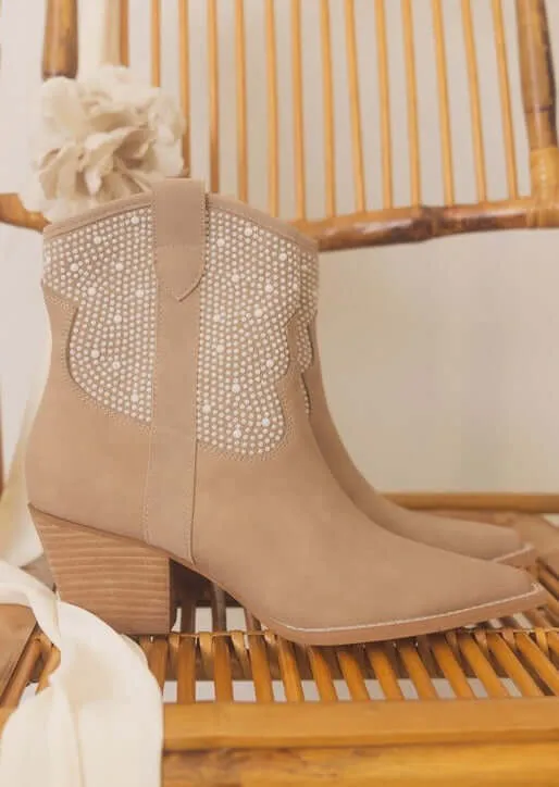 OASIS SOCIETY Cannes - Pearl Studded Western Boots