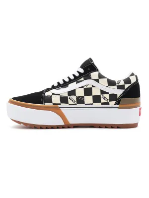 Old Skool Stacked (Check)Multi/True White Shoes