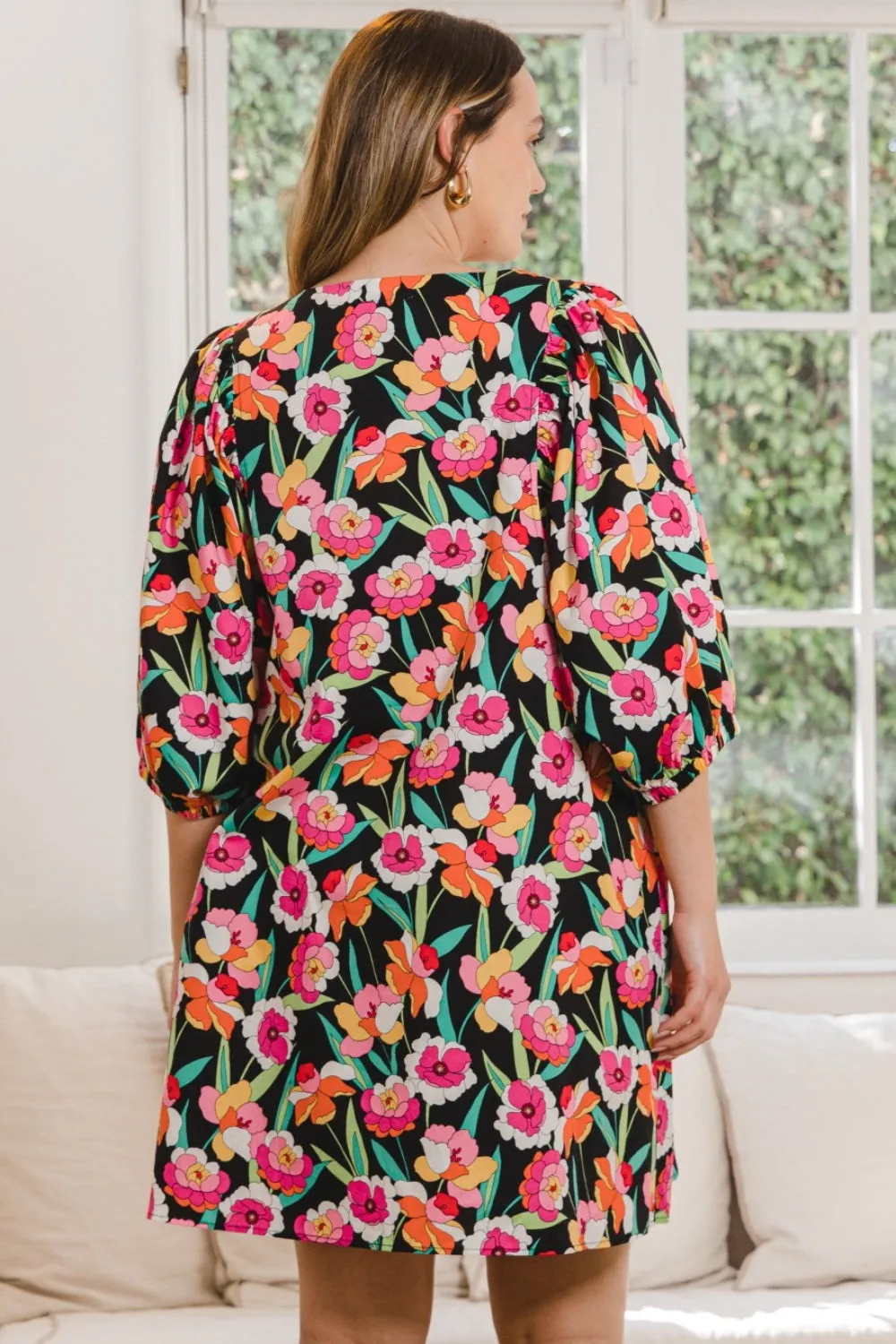 Olivia Floral Puff Sleeve Dress