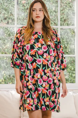 Olivia Floral Puff Sleeve Dress