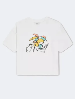 Oneill Addy Girls Beach T-Shirt Snow White