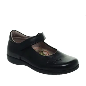 Petasil School Shoes | Belinda | Black Leather