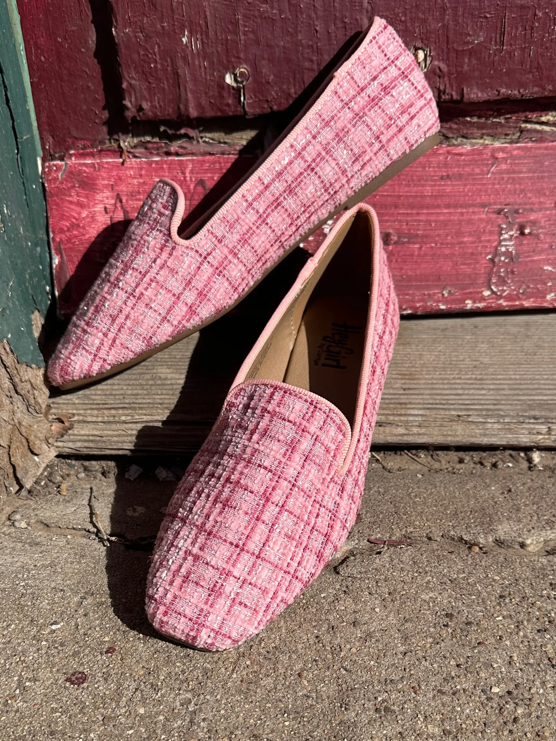 Pink Tweed Goody 2 Shoes by Corky's
