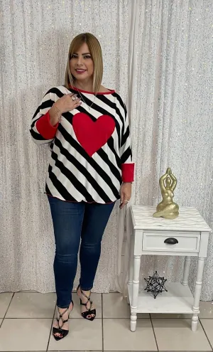 Plus heart top By: Zoraya Desing