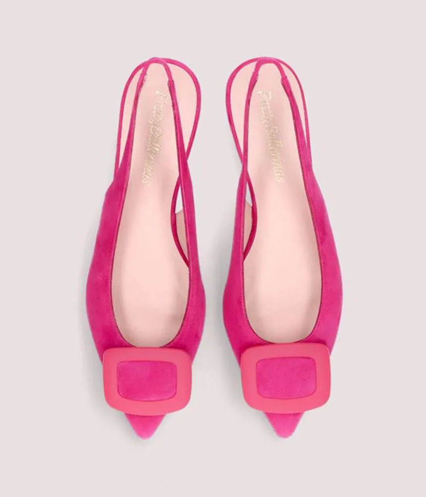 Pretty Ballerina Deluxe Pink Slingbacks
