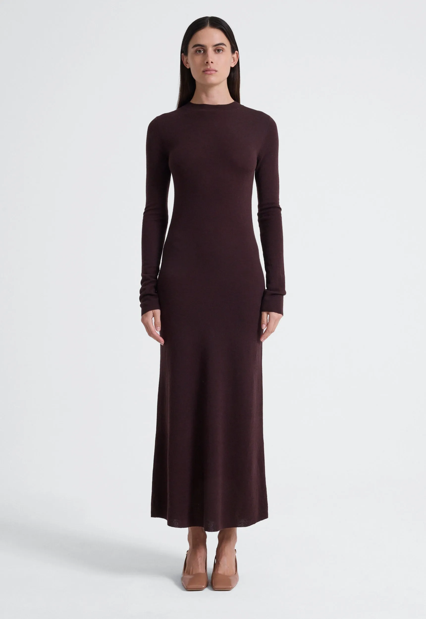 Puzzle Wool Midi Dress - Binks