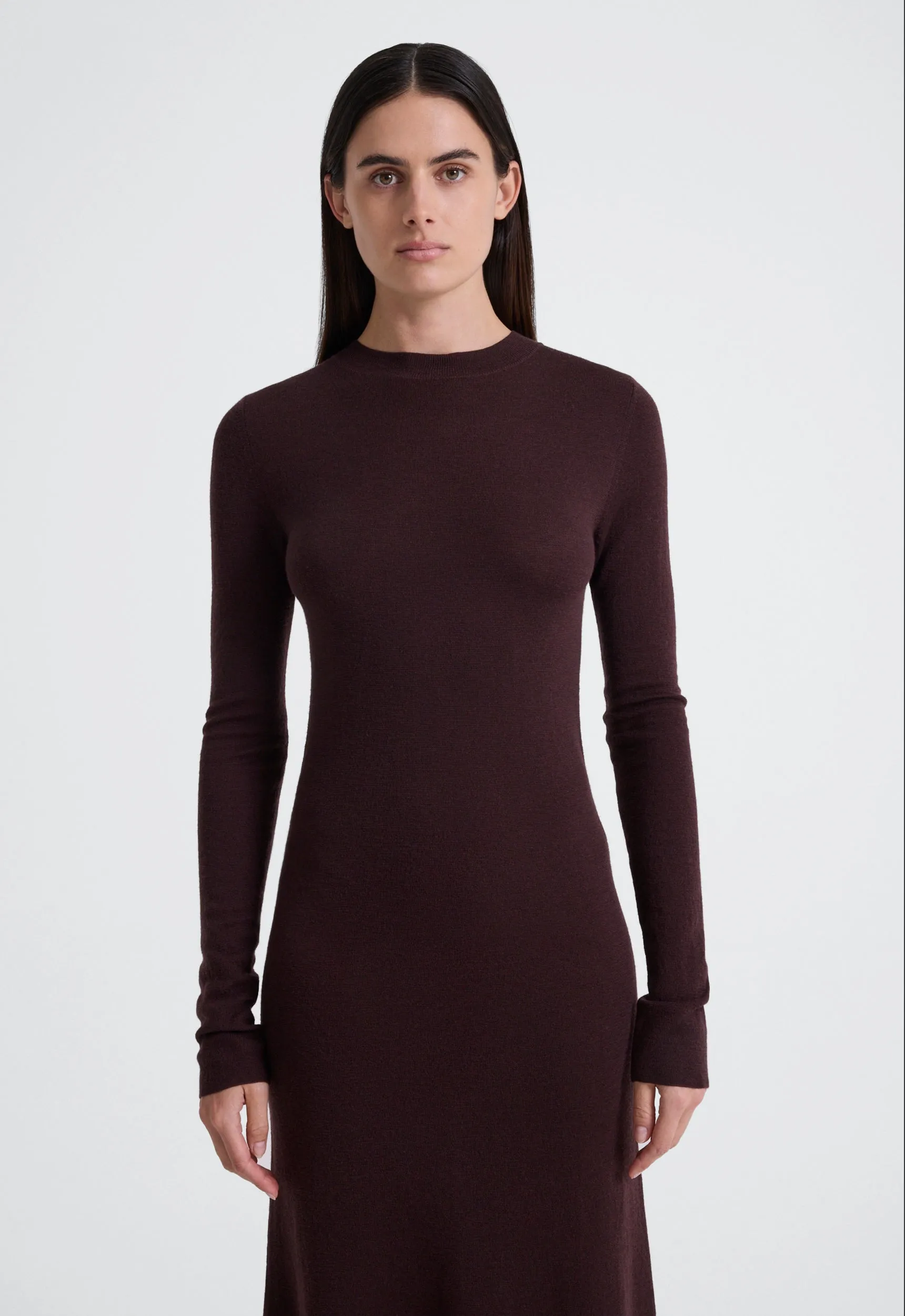 Puzzle Wool Midi Dress - Binks