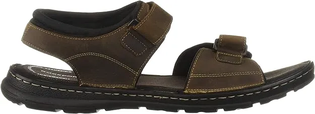 Rockport Men's Darwyn Quarter Strap Sandals  Color Brown Size 11M