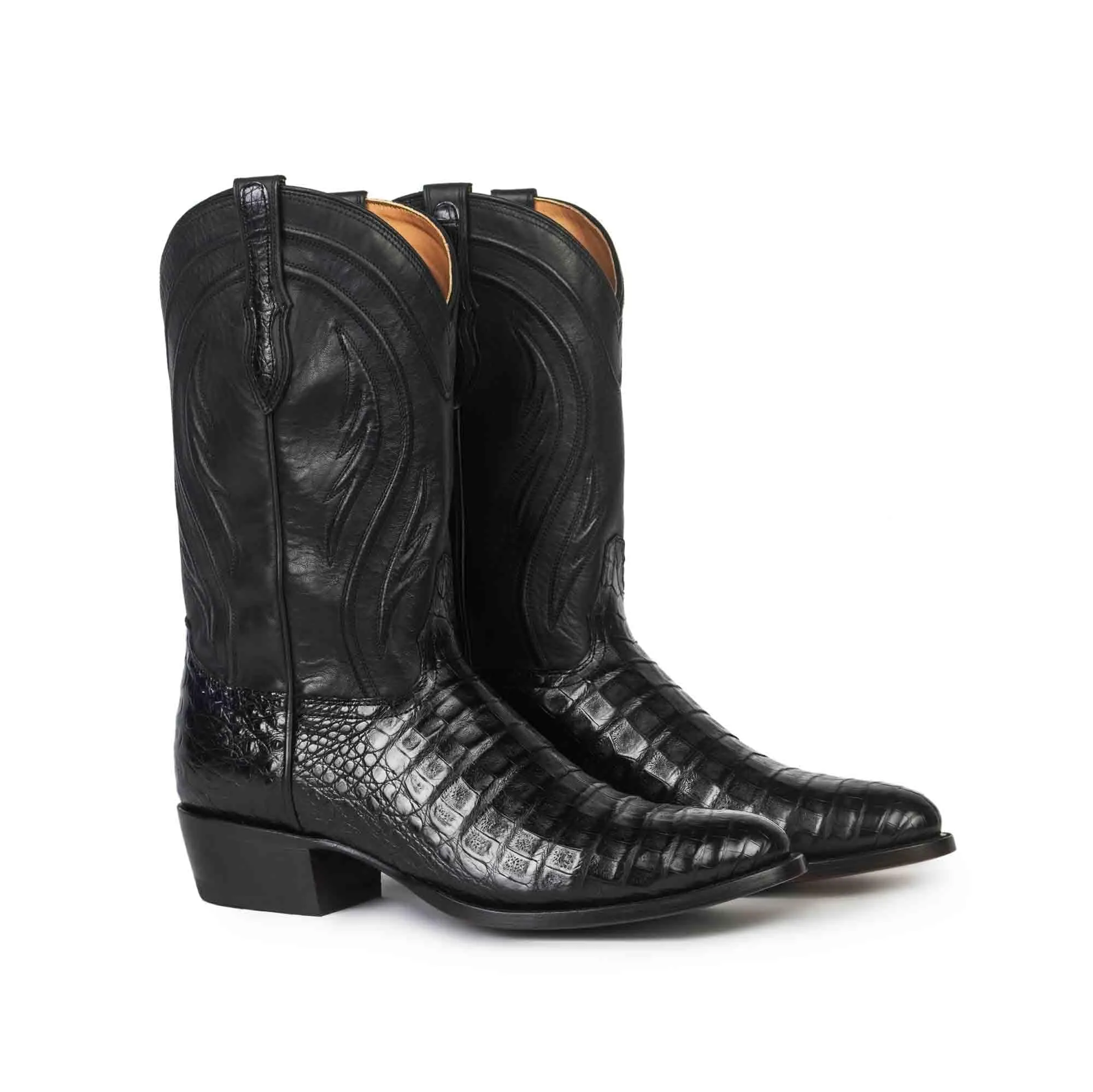 Rujo Boots Men's The Arturo Midnight Caiman Belly Boots