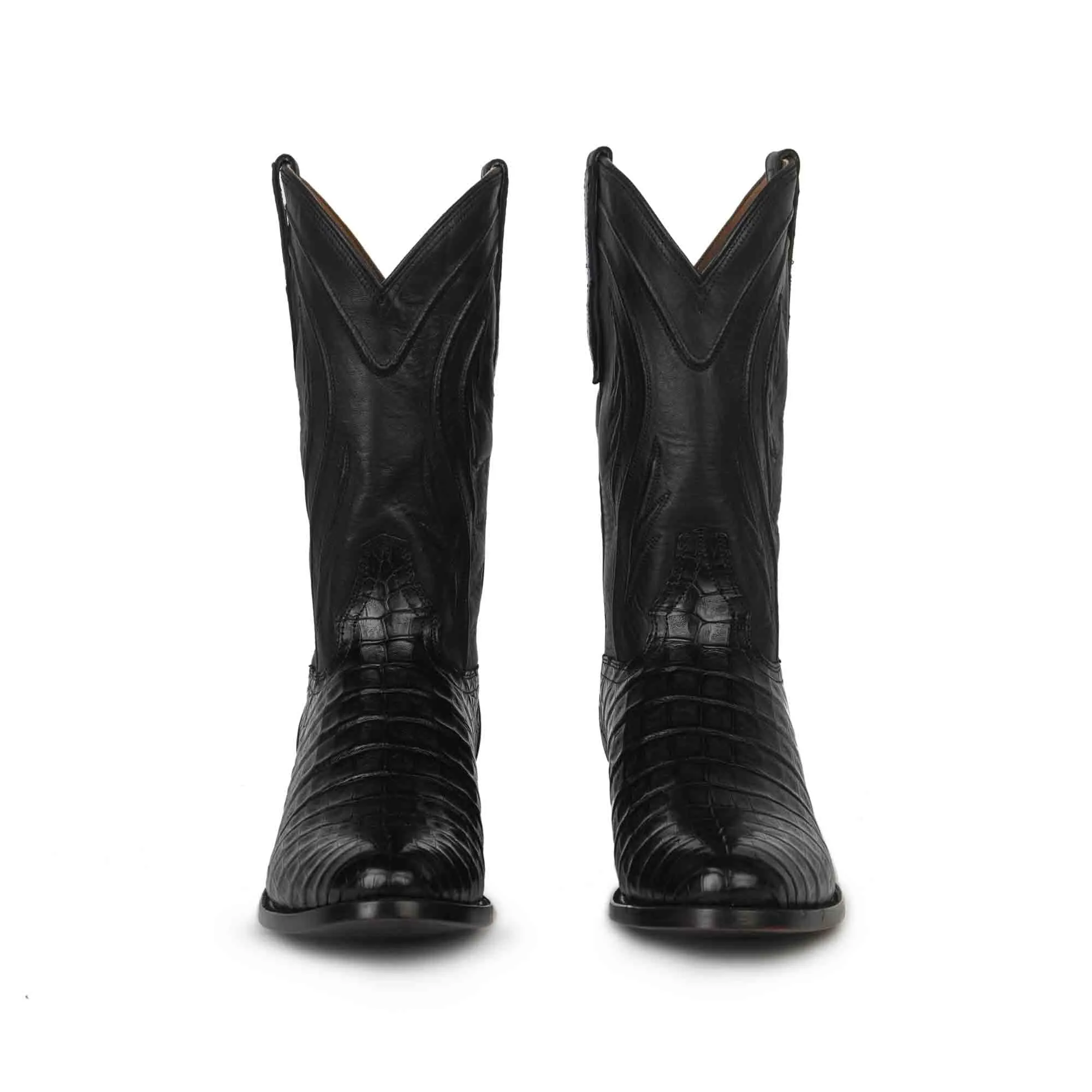 Rujo Boots Men's The Arturo Midnight Caiman Belly Boots