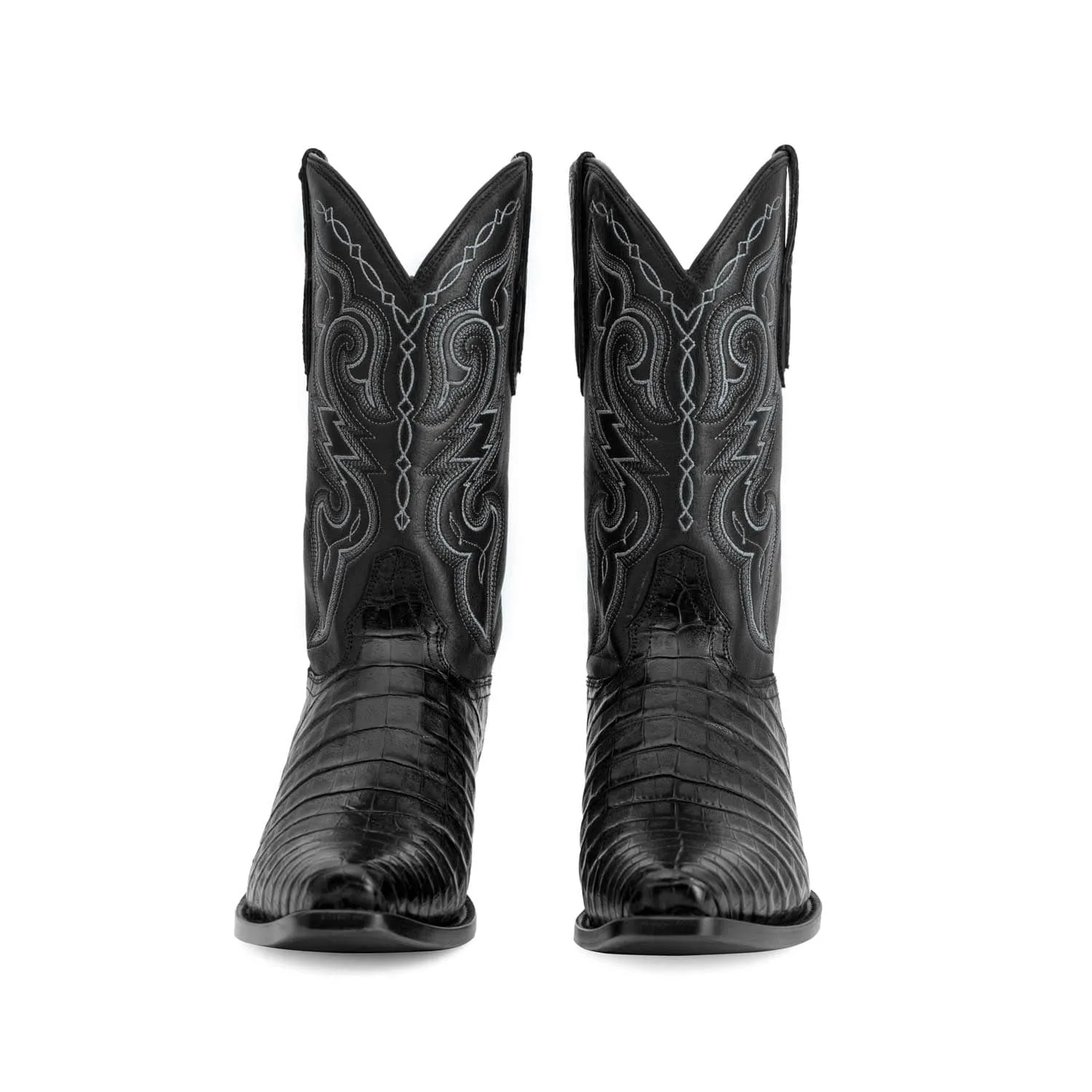 Rujo Boots Men's The Kirby Midnight Caiman Belly Boots