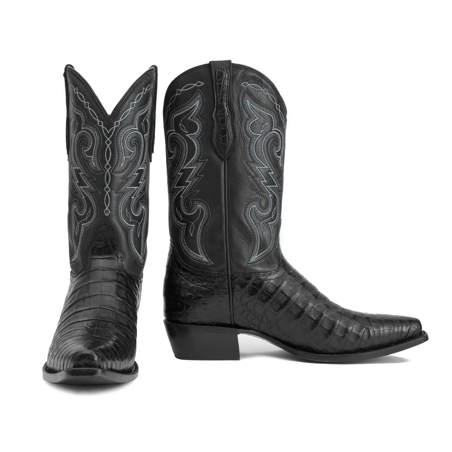 Rujo Boots Men's The Kirby Midnight Caiman Belly Boots