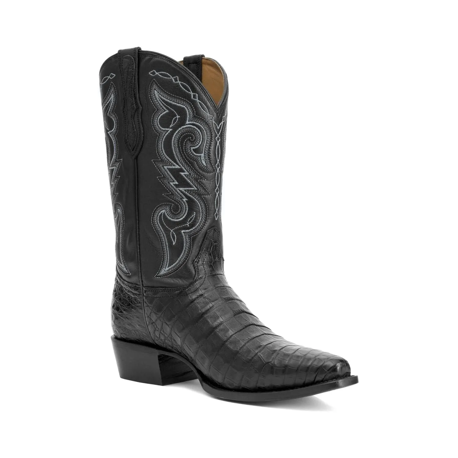 Rujo Boots Men's The Kirby Midnight Caiman Belly Boots