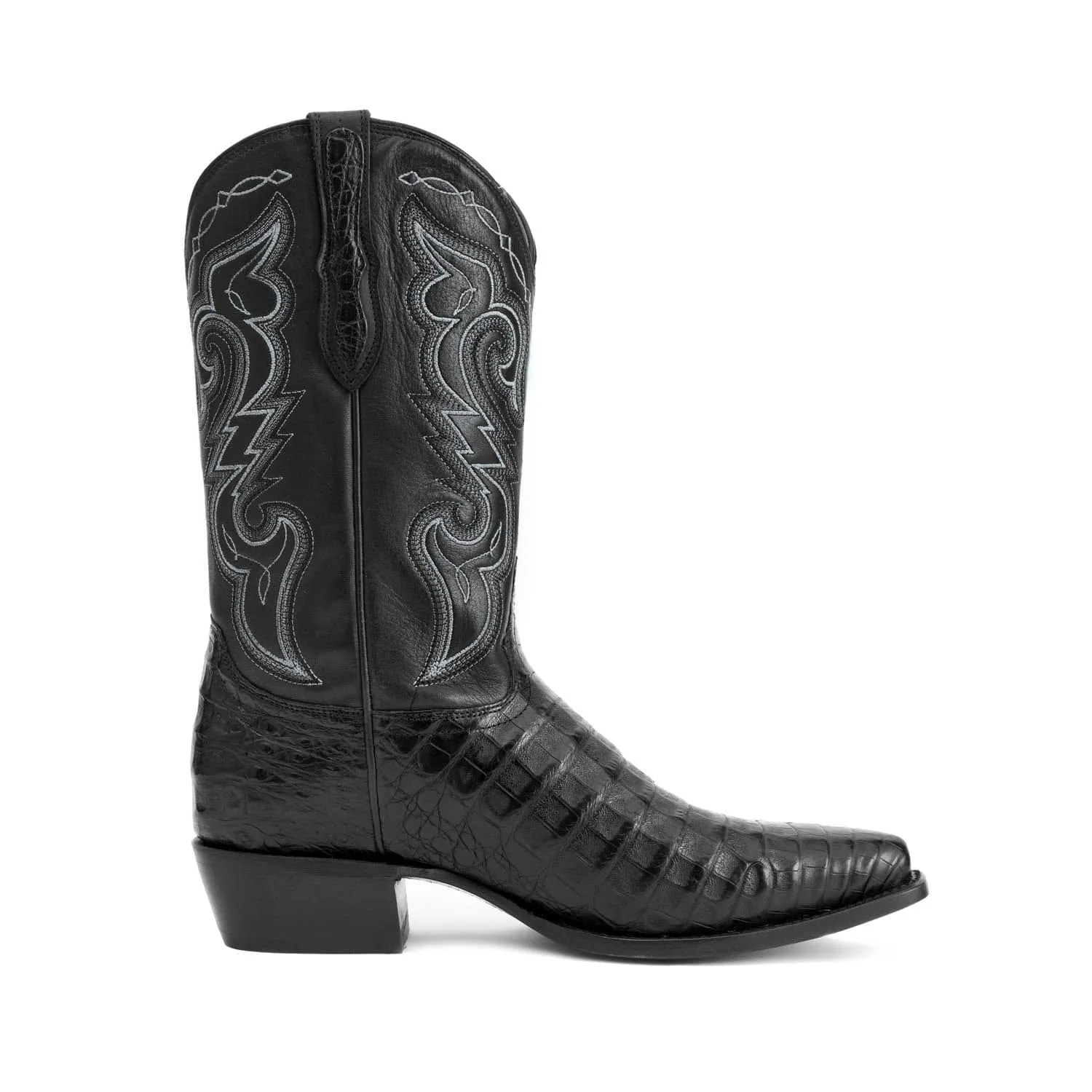 Rujo Boots Men's The Kirby Midnight Caiman Belly Boots