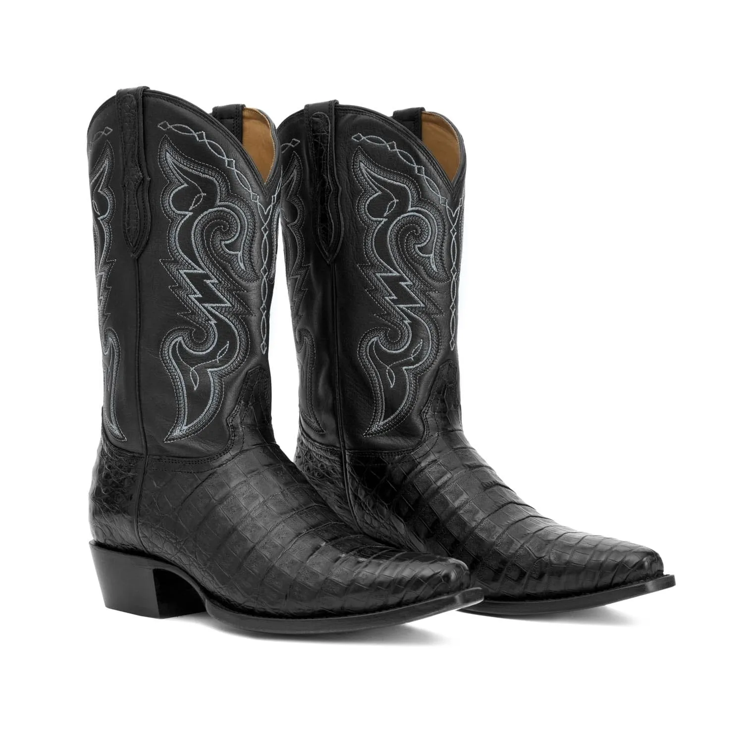 Rujo Boots Men's The Kirby Midnight Caiman Belly Boots