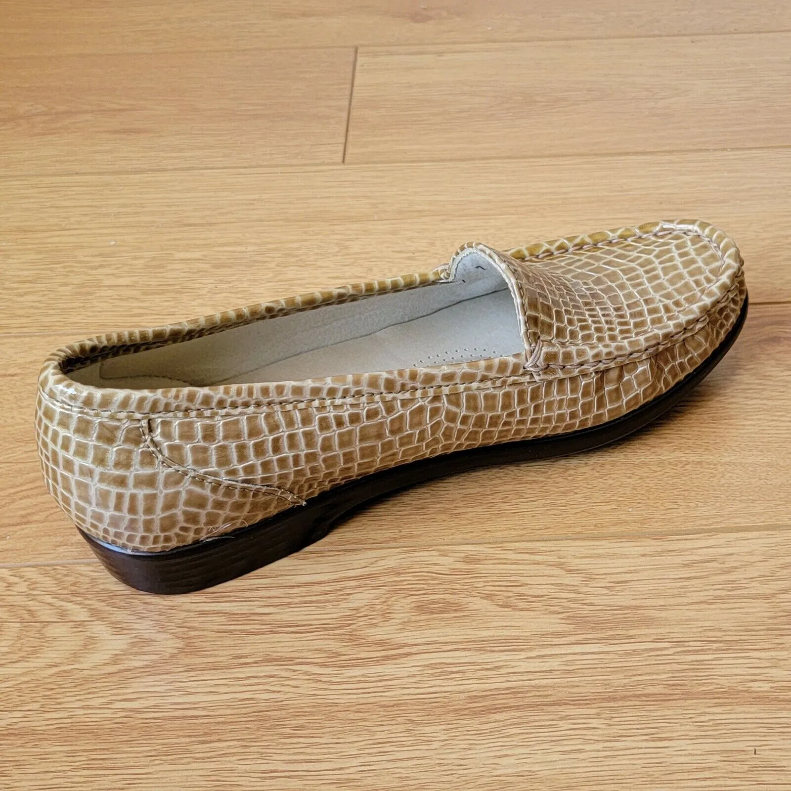 SAS Women's |Tripad |Simplify-200 Beige Croc |Loafer Shoes| WOMEN'S FOOT WEAR@BRANDYS SHOES