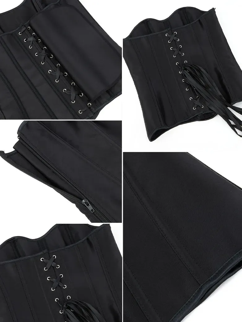 Scarlet Darkness Women Satin Corset Body Shaping Waist
